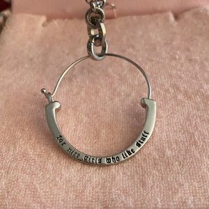 Juicy Couture Charm Holder Necklace - Silver